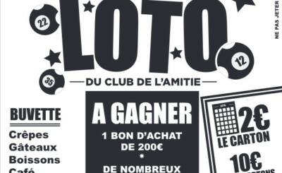 Affiche Loto Clubamitié 2024